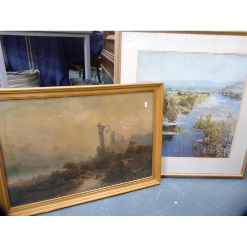 72 - After NasmythCastlePrint, also another print after Sir Arthur Streeton, 'The Purple Noon's Transpare... 