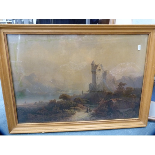 72 - After NasmythCastlePrint, also another print after Sir Arthur Streeton, 'The Purple Noon's Transpare... 