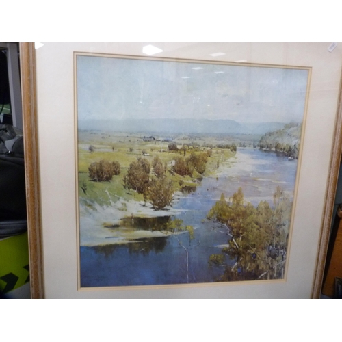 72 - After NasmythCastlePrint, also another print after Sir Arthur Streeton, 'The Purple Noon's Transpare... 