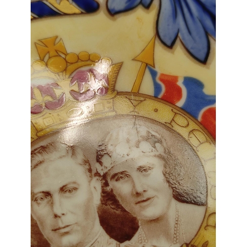 324 - Shelley and Paragon commemorative plates for the Coronation of George VI and Elizabeth 1937, 26.5cm ... 