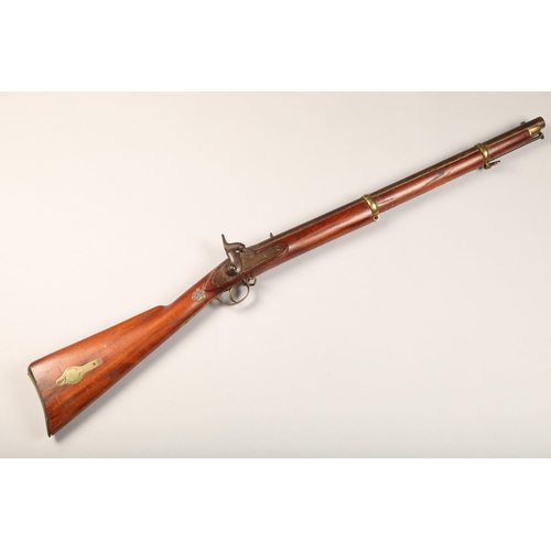 242 - Flintlock rifle, length102cm