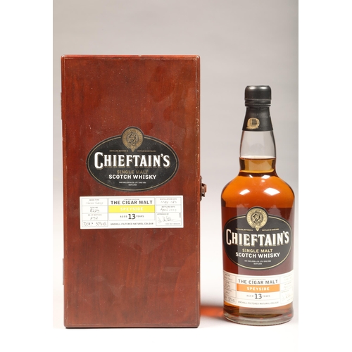 266 - Chieftain's limited edition 13 year old The Cigan Malt, single malt whisky, 
distilled 1989, cask No... 