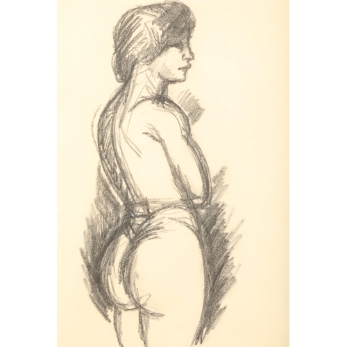 347 - John Duncan Fergusson RBA (Scottish 1874-1961) ARR Framed charcoal on paper, 'Female Study' 30cm X 5... 