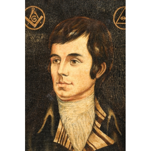 349 - Attributed to William Smythe (Scottish 1800-1877)
Gilt framed oil on canvas
'Robert Burns, Dumfries ... 