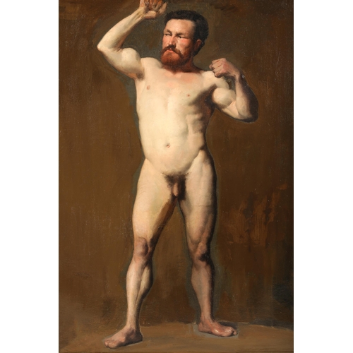 350 - Edinburgh School (early 20th Century)
Gilt framed oil on canvas
'Nude Study'
80cm X 62cm