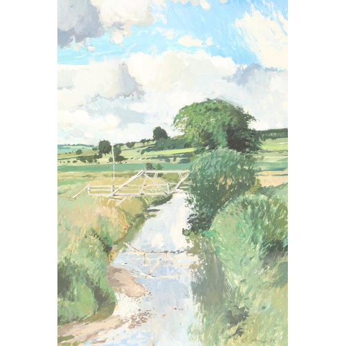 397 - Douglas Lennox (Scottish Born 1948) ARR Framed watercolour, signed 'Country Stream' 52cm x 38cm