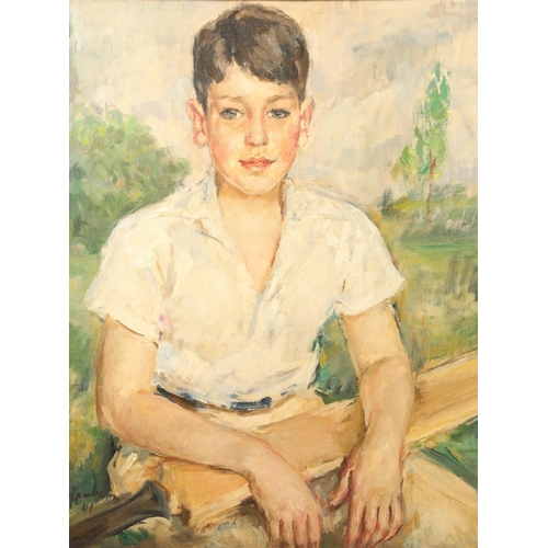 406 - Joseph Oppenheimer R.P. (1876-1966) ARR Gilt framed oil on canvas - signed and dated 1941 'The Young... 