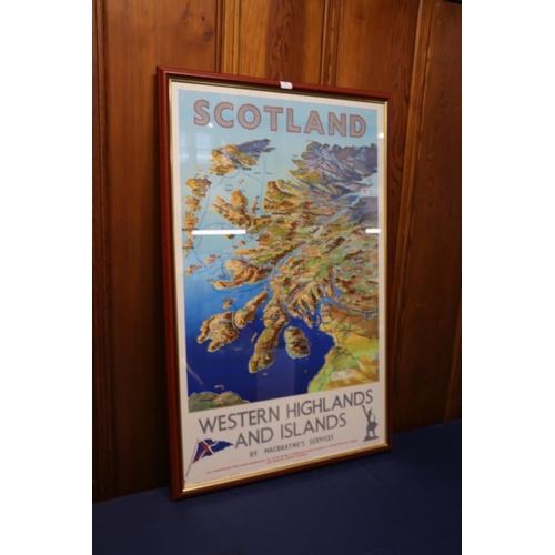 2 - David Macbrayne Ltd Western Highlands and Islands Scotland travel poster, printed by John Horn Ltd o... 