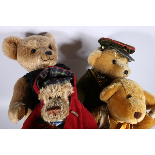 72 - Collectable teddy bears to include a Geraldine's of Edinburgh 'Young At Heart' mohair bear limited e... 