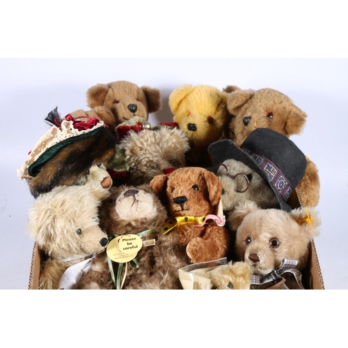 73 - Collectable teddy bears to include Steiff 011535 Brummbar, Charlie Bears CB194513 Button, Cotswold B... 