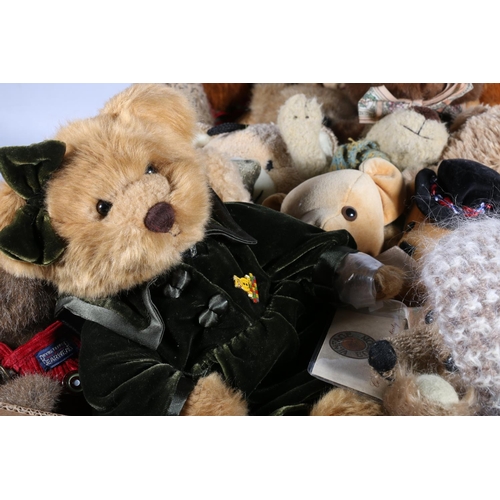 74 - Collectable teddy bears to include Dean's bear 'Booty' with limited edition certificate #90/200, Rus... 