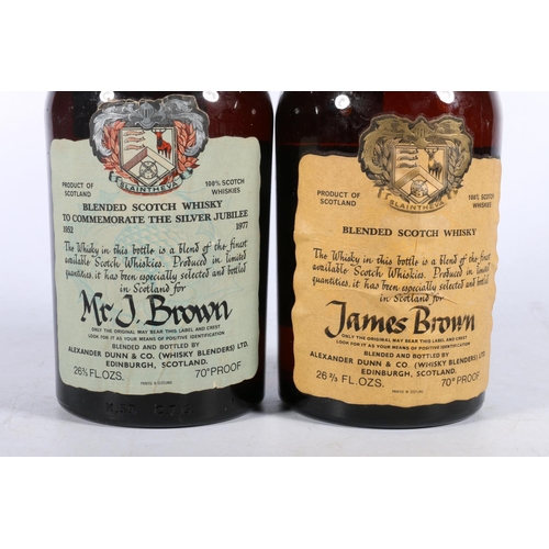 Two bottles of ALEXANDER DUNN blended Scotch whisky, both bottled