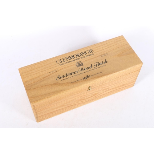 184 - GLENMORANGIE 1981 Sauternes Wood Finish 20 year old Highland single malt Scotch whisky, 46% abv. 70c... 