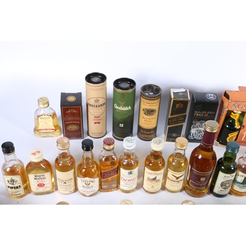 185 - Scotch malt whisky and other miniatures to include SCAPA 8 year old 100° proof by Gordon & Macph... 