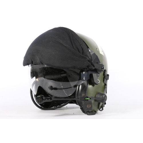 575 - Helmets Ltd of Wheathampstead mkIV flying helmet with double visor, padded earpieces, microphone and... 