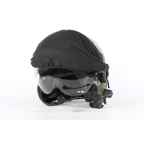 575 - Helmets Ltd of Wheathampstead mkIV flying helmet with double visor, padded earpieces, microphone and... 