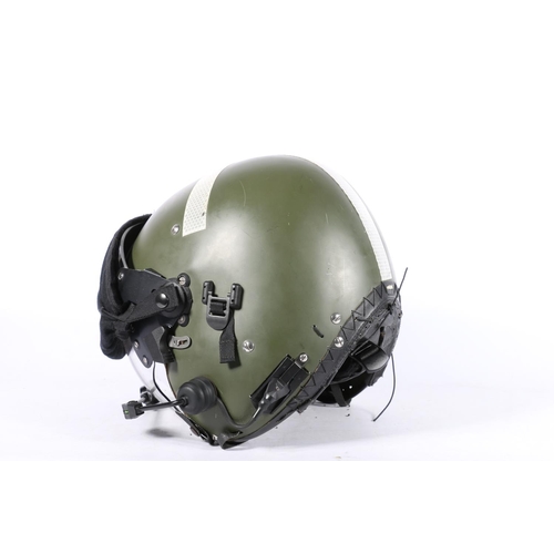 575 - Helmets Ltd of Wheathampstead mkIV flying helmet with double visor, padded earpieces, microphone and... 