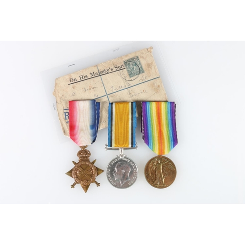 539 - Medals of 11973 Serjeant John Niven of A Company 2nd Battalion Royal Scots Fusiliers comprising WWI ... 