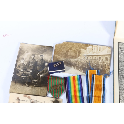 568 - Harvey family medal groups to include WWI war medals of 21641 Sergeant John Harvey of the Royal Scot... 