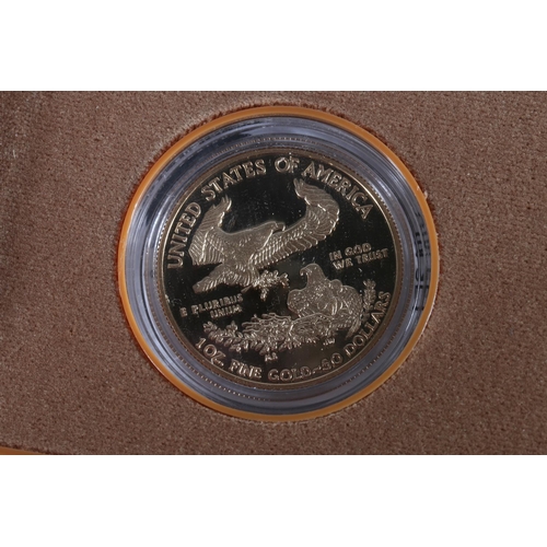 469 - UNITED STATES OF AMERICA USA the 2016 American Eagle proof four-coin set comprising four 22ct gold p... 