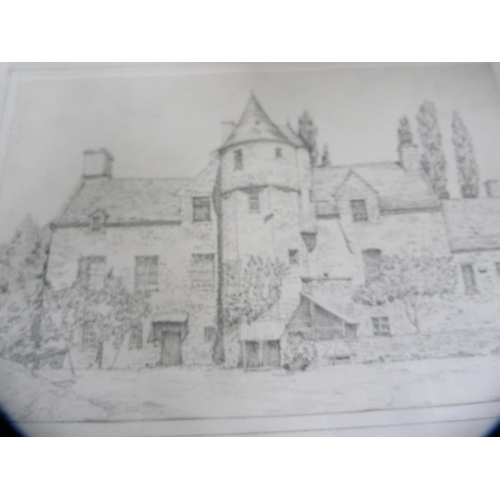 121 - W TobiasOverlooking the HeadlandWatercolour, also a map of the north part of Scotland and various ot... 
