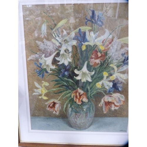 133 - After Elizabeth CameronTwo botanical prints and a still life print after Margaret Niven.&nbsp; (3)... 