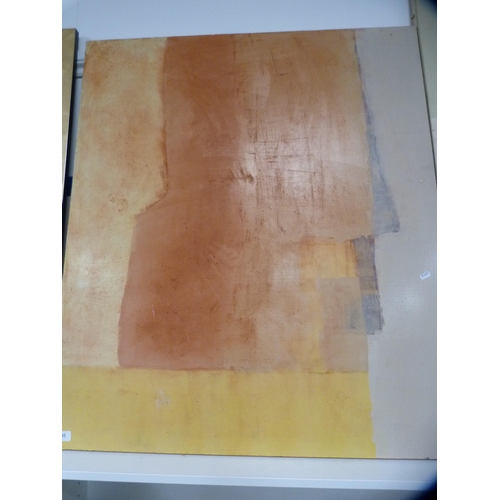 135 - Collection of contemporary canvases.