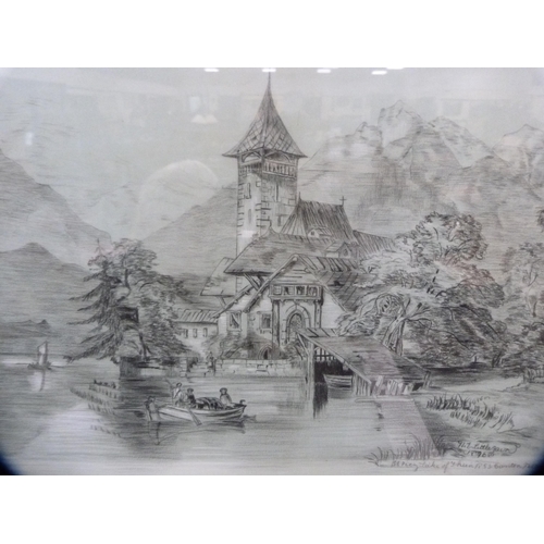 140 - LittlefairView of a lake and another of a cottage.  (2)