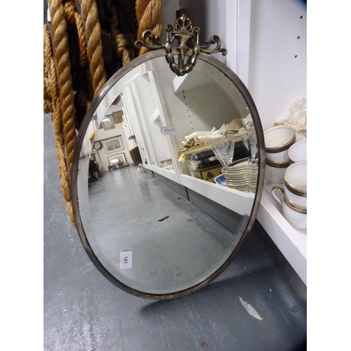 141 - Three metal-framed mirrors.&nbsp; (3)