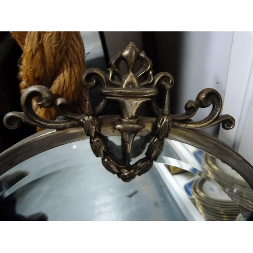 141 - Three metal-framed mirrors.&nbsp; (3)