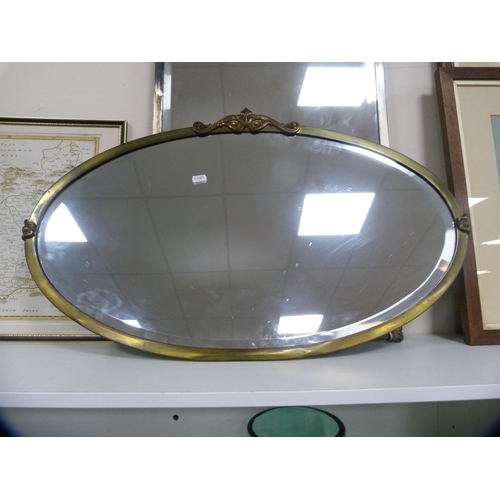 141 - Three metal-framed mirrors.&nbsp; (3)