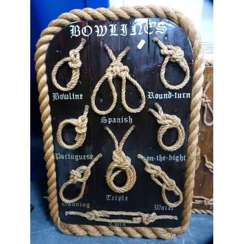 143 - Three knot wall plaques.