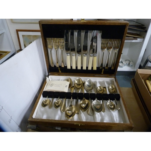 151 - Four cased sets of EP cutlery and three other boxed sets.