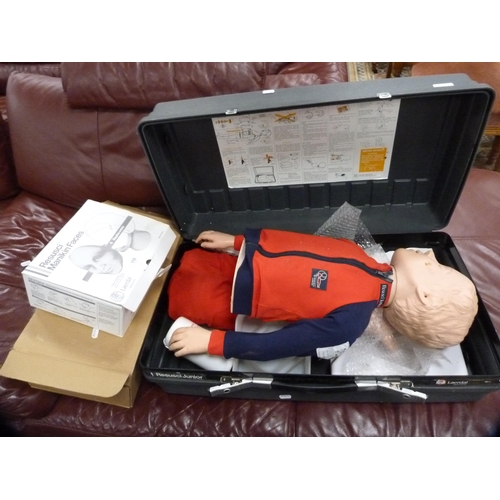 159 - Resusci Junior resuscitation dummy and accessories etc.