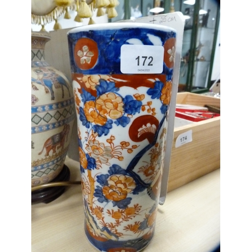 172 - Japanese Imari spill vase.