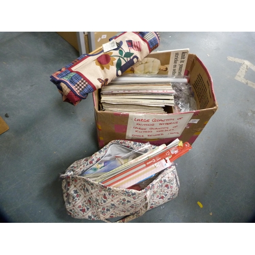 177 - Knitting patterns, knitting needles etc.