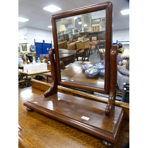 412 - Victorian mahogany dressing table mirror.