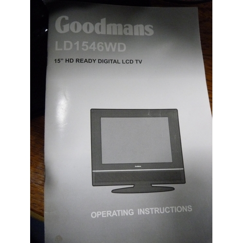 488 - Technika 40in television and a 15in Goodmans television, both with remotes.