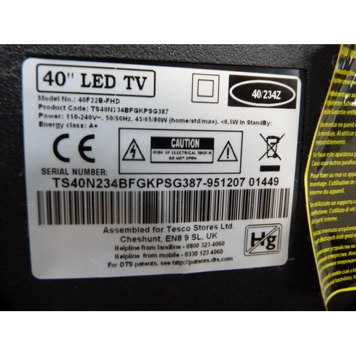 488 - Technika 40in television and a 15in Goodmans television, both with remotes.