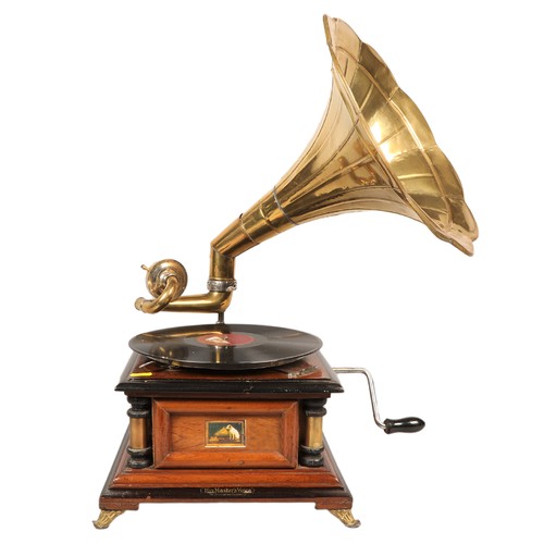 His Masters Voice gramophone and horn