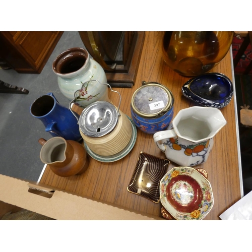 397 - Large collection of studio pottery, etc.