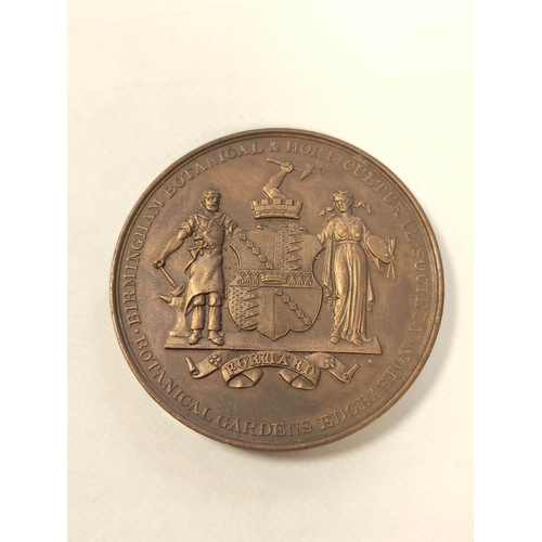 K*g様 弐等賞銅碑メダル　アンティークSecond-place bronze Medal. Pair of bronze Birmingham Botanical & Horticultural Society