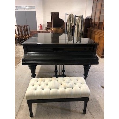 577 - Bluthner ebonised grand piano, length 150cm, width 175cm, height 99cmIvory exemption certificate DVP... 