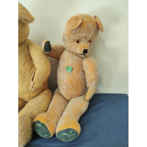 60 - Four early large mohair teddy bears (4)