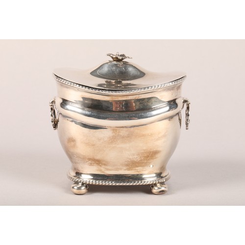 203 - Edwardian silver sugar basin and cover, raised on bun feet, assay marked London 1905 weight 220g