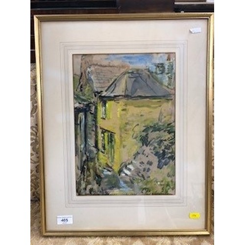 405 - Joseph Oppenheimer R.P. (1876-1966) ARR Gilt framed watercolour - signed, titled and dated 1946 'Old... 