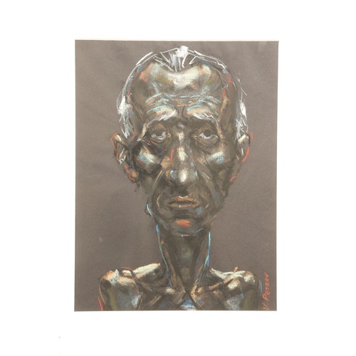 341 - Valentin Petrov (Bulgarian Born 1966) ARR Framed pastel, signed 'Head Study' 29cm X 22cm