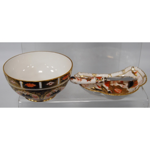 224 - Royal Crown Derby Imari porcelain coffee set comprising six saucers, 10.5cm diameter, six coffee can... 