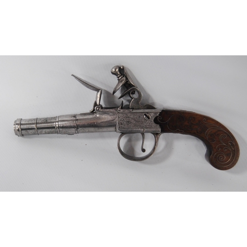 198 - HW Mortimer & Co., London (Gunmaker to His Majesty) pair of 54 bore flintlock boxlock pocket pis... 