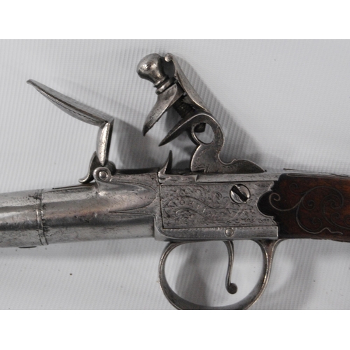 198 - HW Mortimer & Co., London (Gunmaker to His Majesty) pair of 54 bore flintlock boxlock pocket pis... 